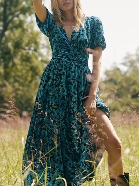 NWT - The Katerina Button-Front Dress:
Velvet Edition